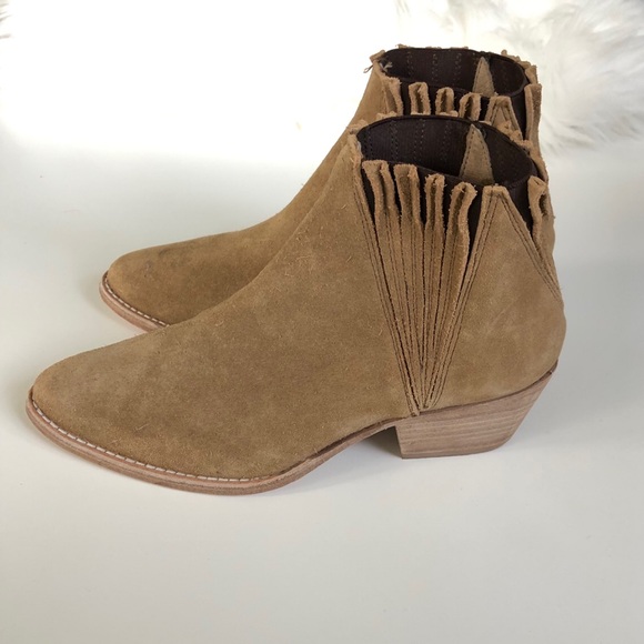 Anthropologie Faryl Robin Suede Ankle Boots NWOB - Picture 5 of 8